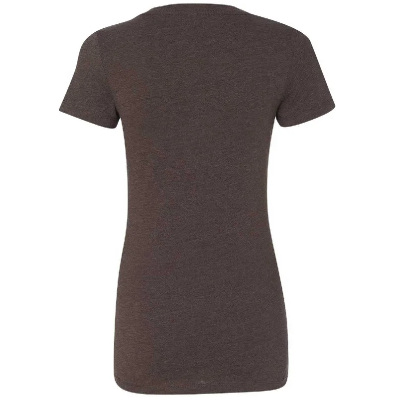 Next Level Women's Espresso CVC Deep V Tee