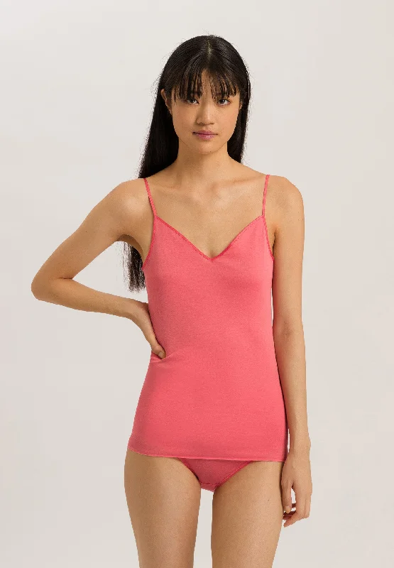 Cotton Seamless V-Neck Camisole | Porcelain Rose 71601-2309