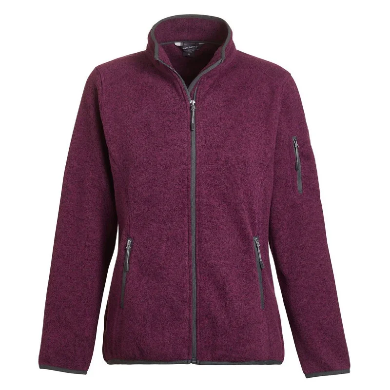 Landway Women's Heather Mulberry Ashton Sweater Knit Fleece