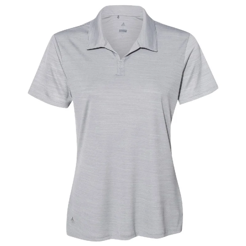 adidas Women's Mid Grey Melange Sport Polo