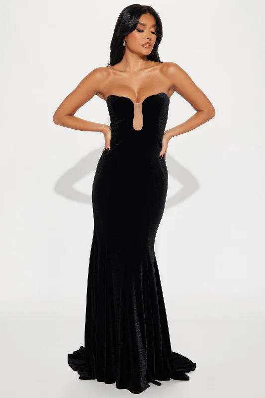 Affair To Remember Velvet Gown - Black