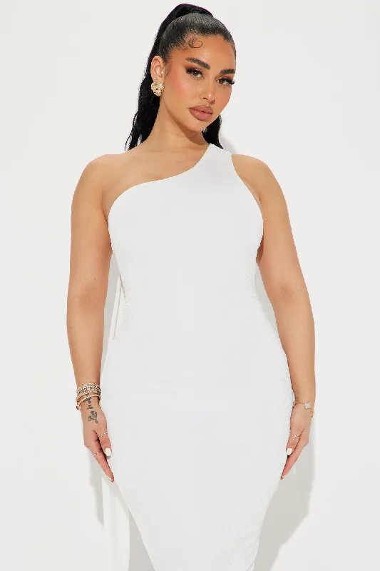 All Mine Midi Dress - White