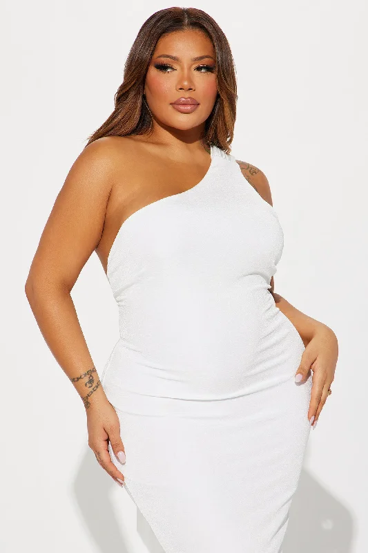 All Mine Midi Dress - White