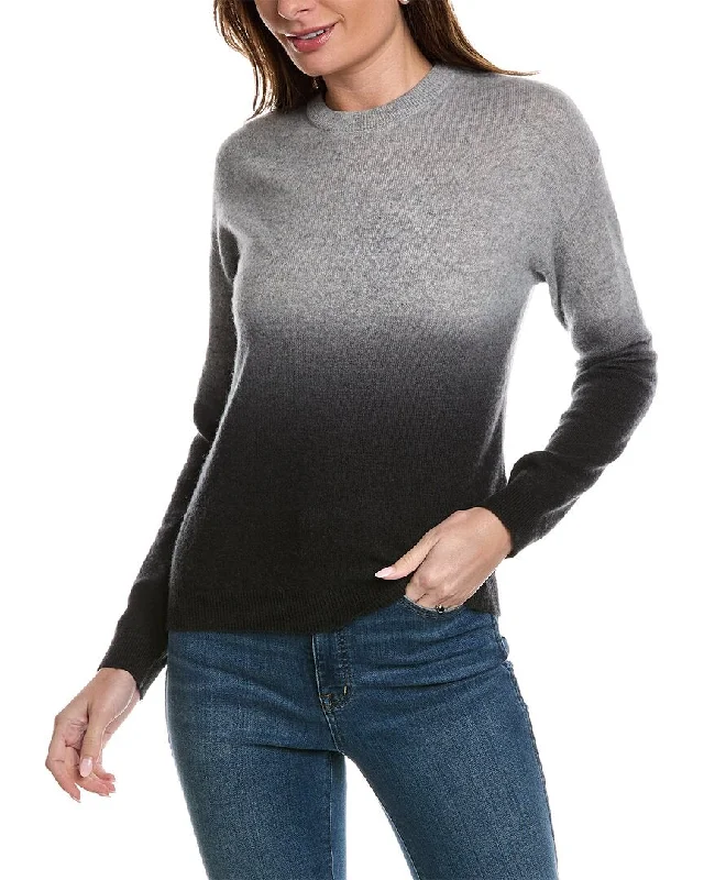 Amicale Cashmere Dip Dye Cashmere Sweatshirt