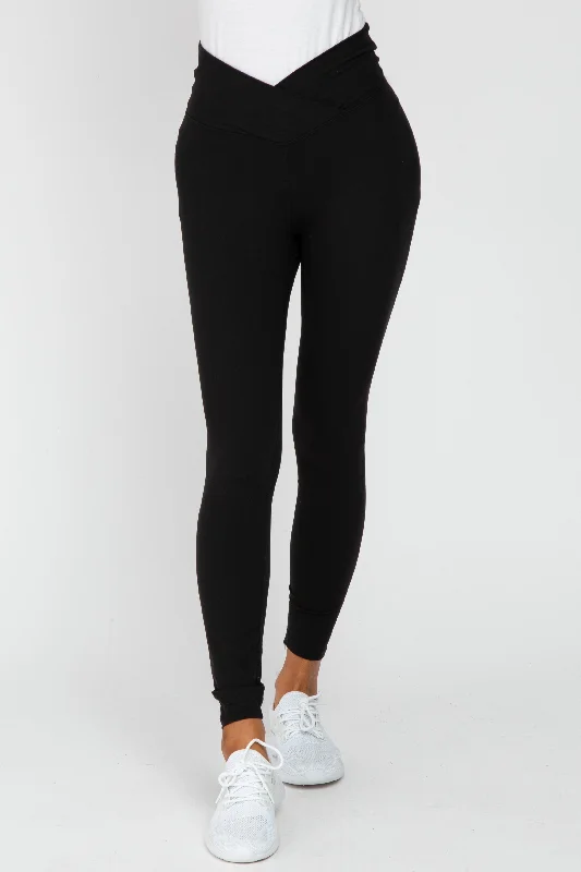 Black V-Waist Leggings