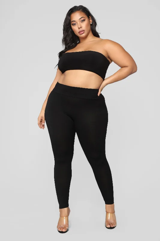 Can't See Through Me Super High Rise Leggings - Black