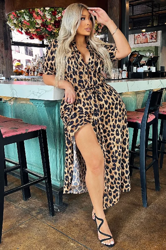 Classified Leopard Maxi Dress - Leopard