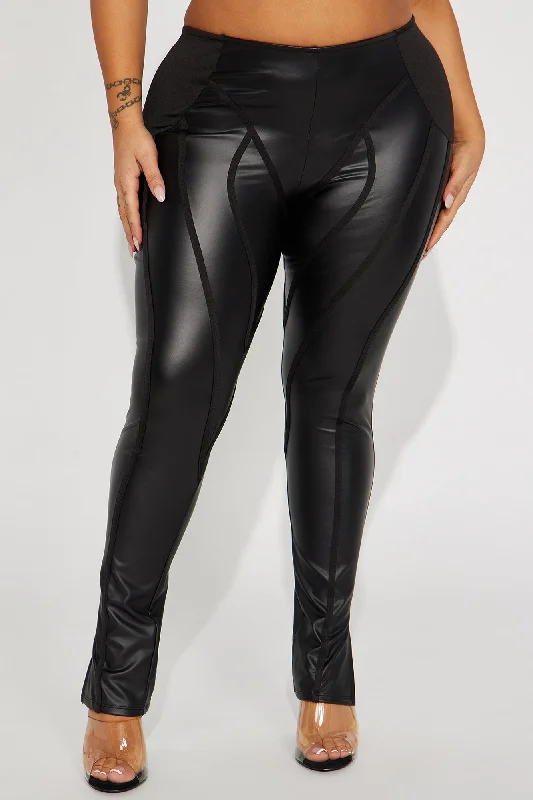 Do It Faux Leather Legging - Black