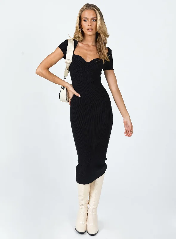 Ellisen Midi Dress Black