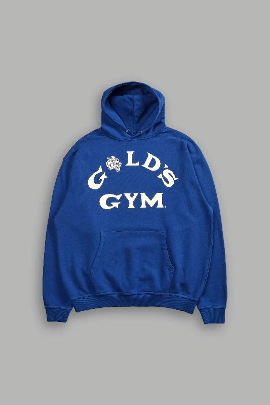 Gold's Wolf ""Pierce"" Unisex Hoodie in Darc Cobalt