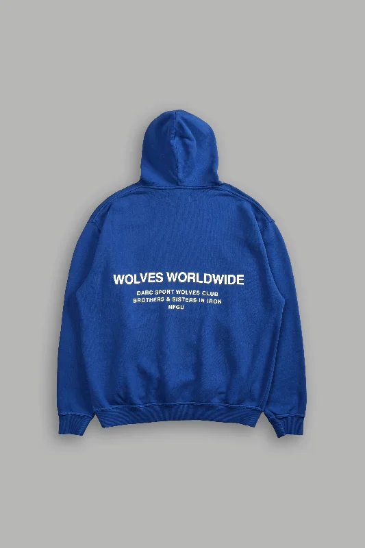 Gold's Wolf ""Pierce"" Unisex Hoodie in Darc Cobalt