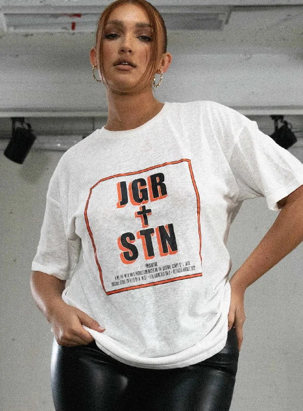 JGR & STN Feat. Oversized Tee White