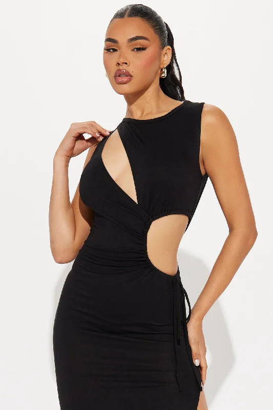 Katia Cut Out Maxi Dress - Black