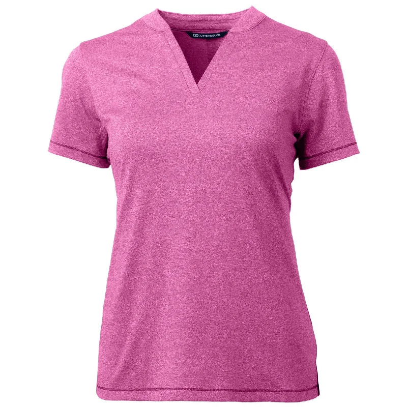 Cutter & Buck Women's Gelato Heather Forge Heathered Stretch Blade Top