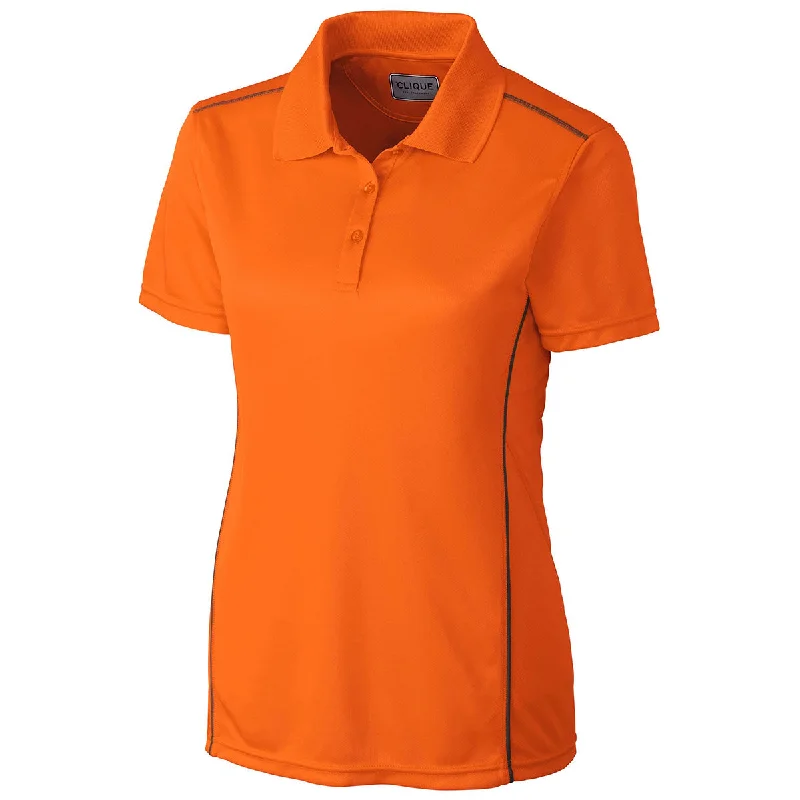 Clique Women's Orange Ice Sport Polo