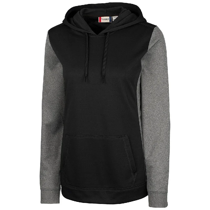 Clique Women's Black Helsa Sport Colorblock Pullover