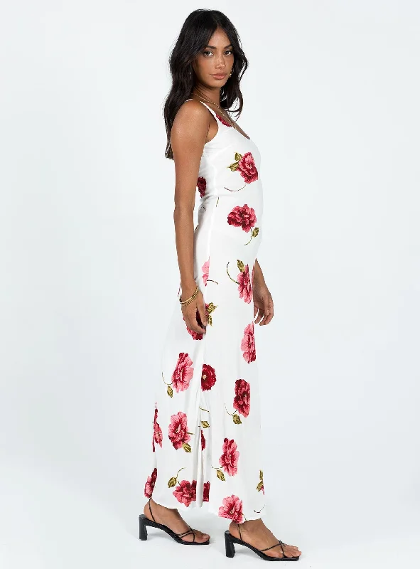 Malina Maxi Dress Red Multi