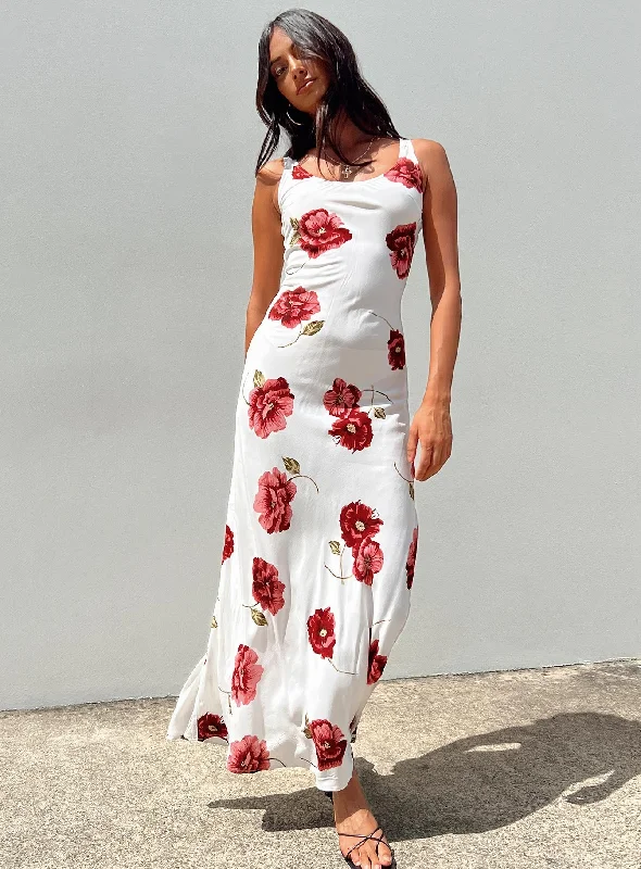 Malina Maxi Dress Red Multi