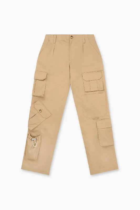 MULTI POCKET CARGO PANT | WHITE PEPPER