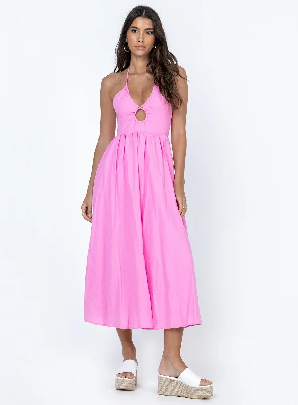 Nardin Midi Dress Pink