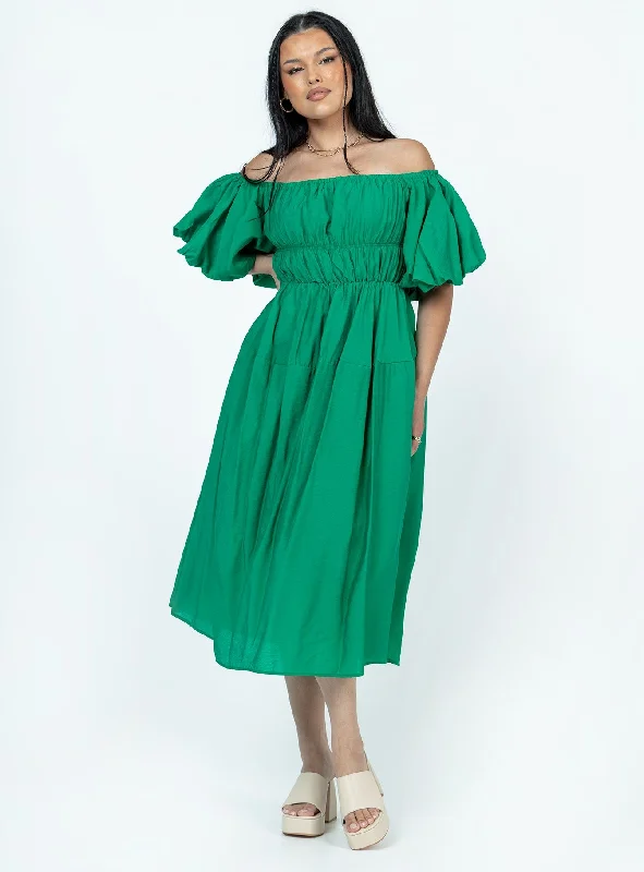 Neri Midi Dress Green