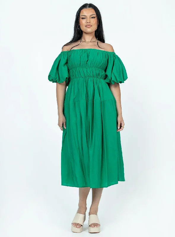 Neri Midi Dress Green