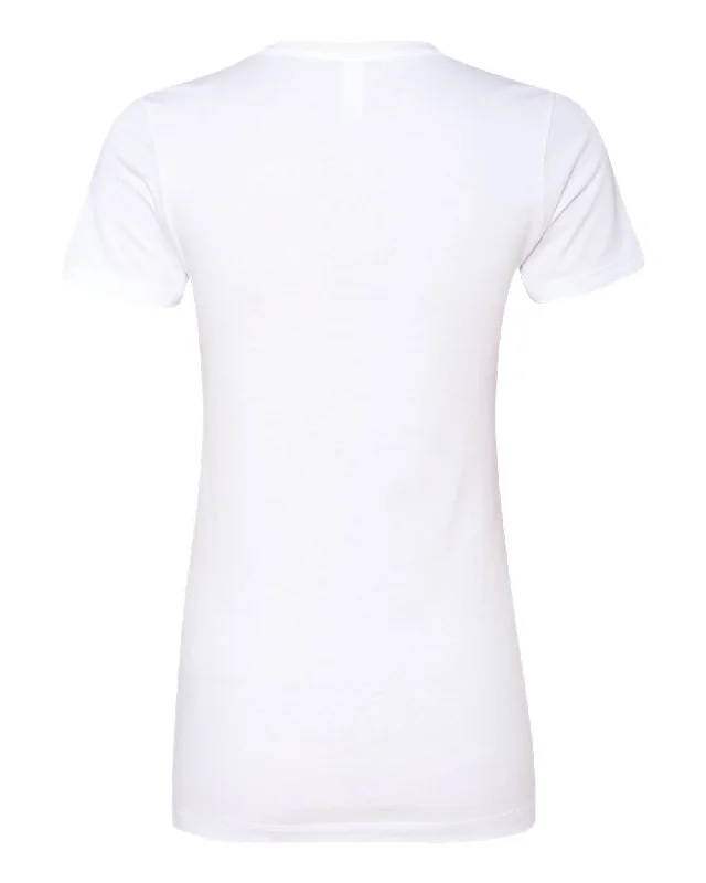 Next Level Women's White Boyfriend Tee