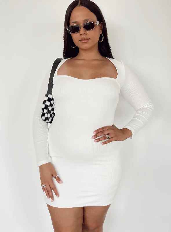 Nolan Mini Dress White Curve