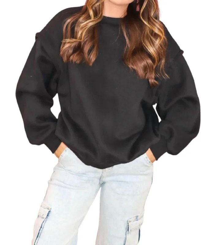 Oversized Sweatshirt In Black