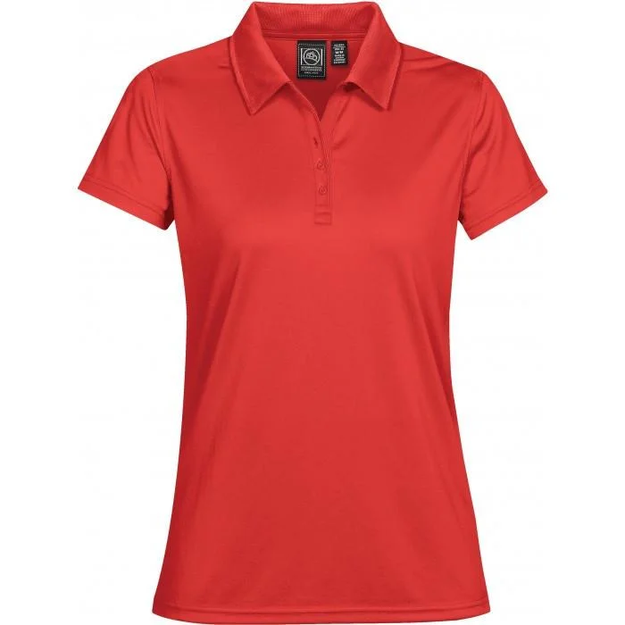 Stormtech Women's Bright Red Eclipse H2X-Dry Pique Polo