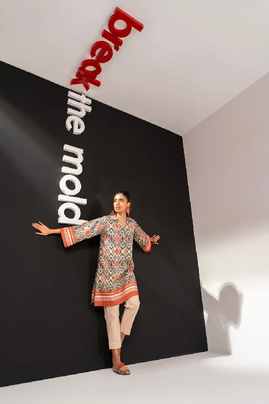 Printed Jacquard Kurti