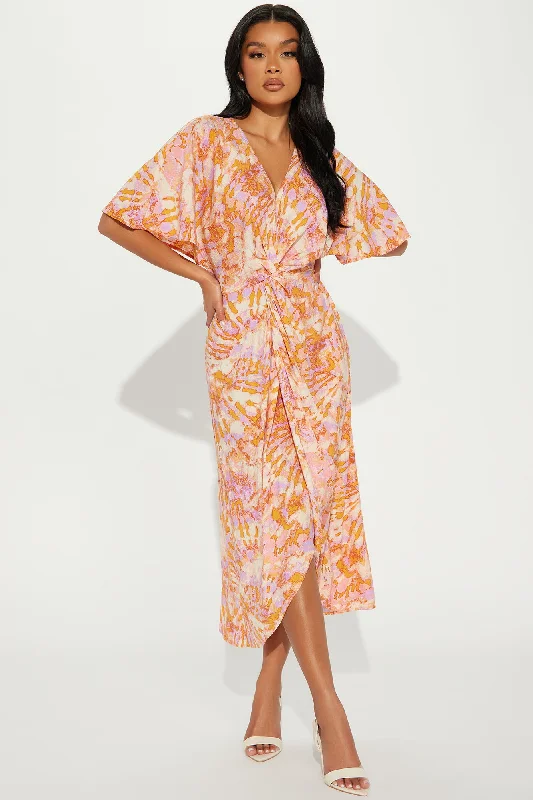 Riviera Days Maxi Dress - Orange/combo