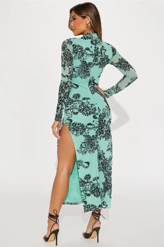 Shianne Mesh Maxi Dress - Mint