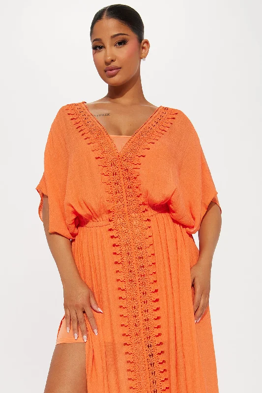 Skylar Kaftan Maxi Dress - Orange