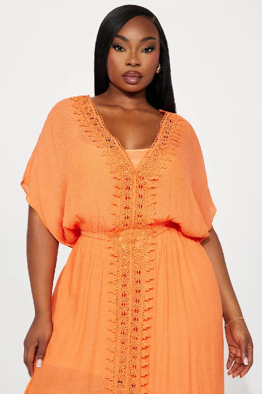 Skylar Kaftan Maxi Dress - Orange