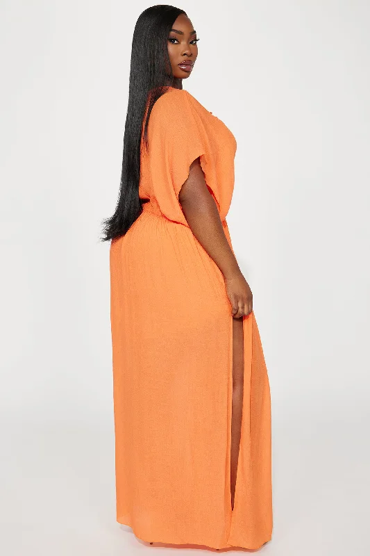 Skylar Kaftan Maxi Dress - Orange