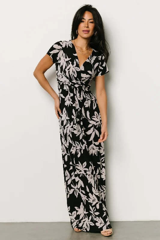 Soleil Maxi Dress | Black Floral