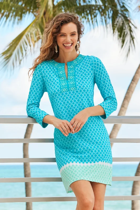 St. Pete Embroidered Tunic Dress