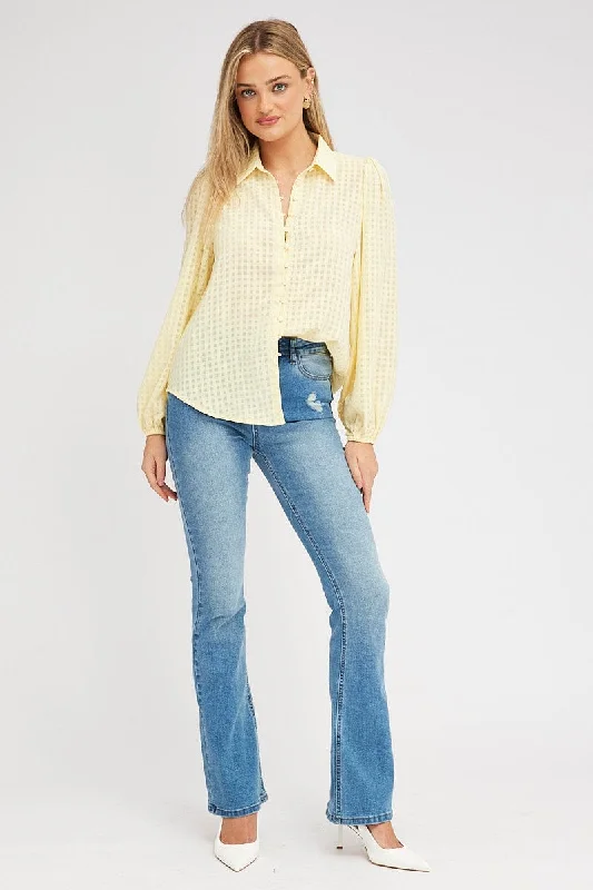 Yellow Shirt Long Sleeve Texture