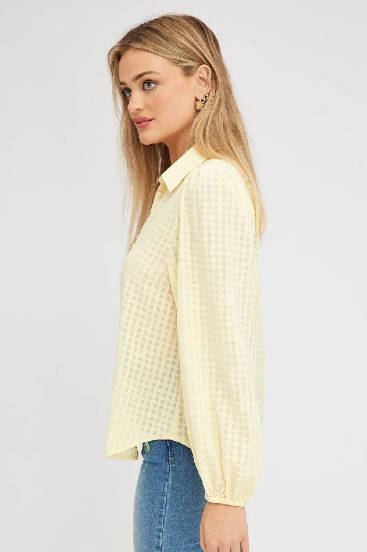 Yellow Shirt Long Sleeve Texture