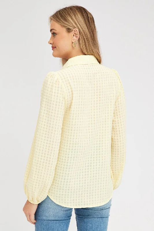 Yellow Shirt Long Sleeve Texture