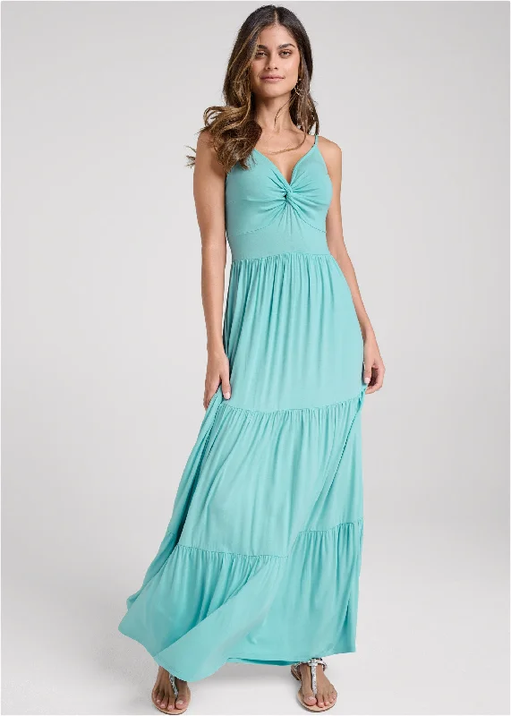 Tiered maxi dress - Mint