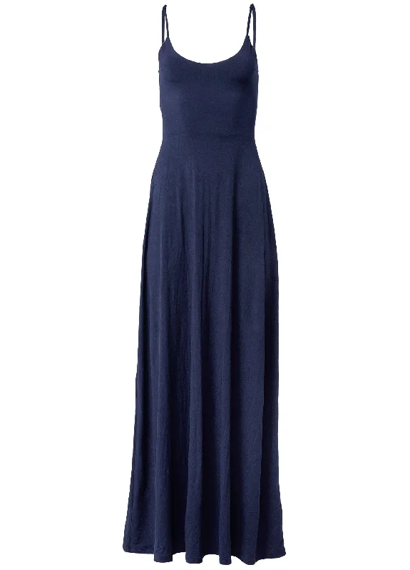 Twist back maxi dress - Navy