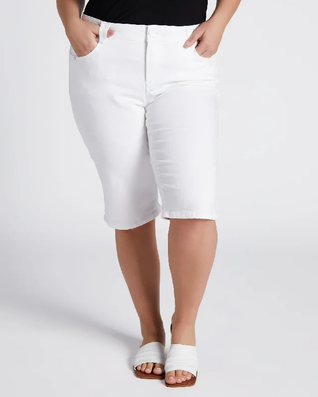 Plus Size ""Ab""Solution Cuffed Bermuda