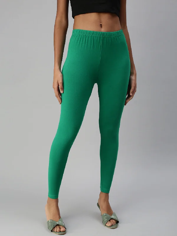 Ankle Leggings-Chilly Green