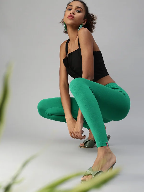 Ankle Leggings-Chilly Green