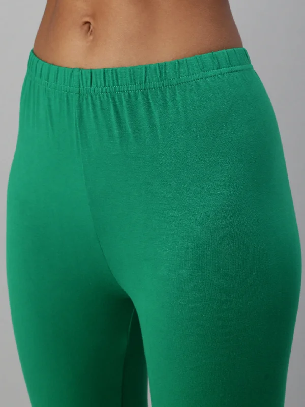 Ankle Leggings-Chilly Green