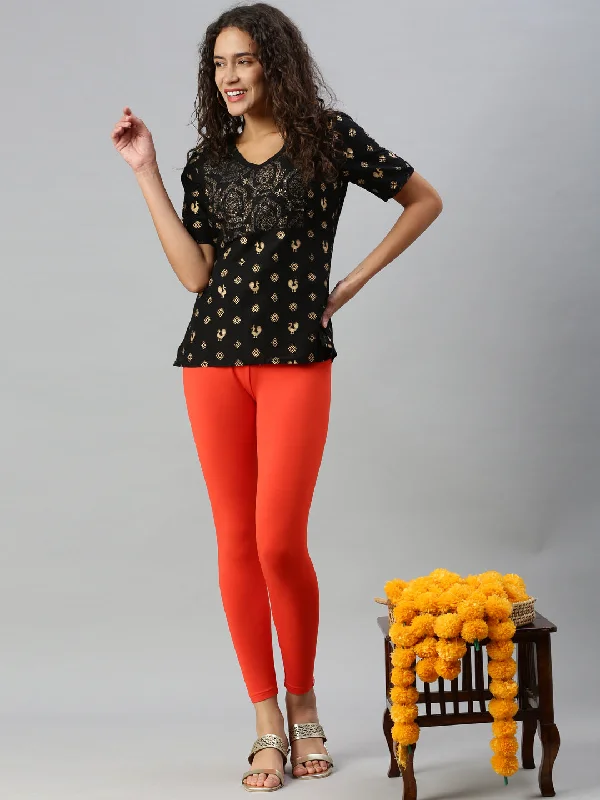 Ankle Leggings-Papaya