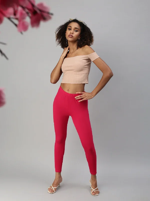 Ankle Leggings-Strawberry