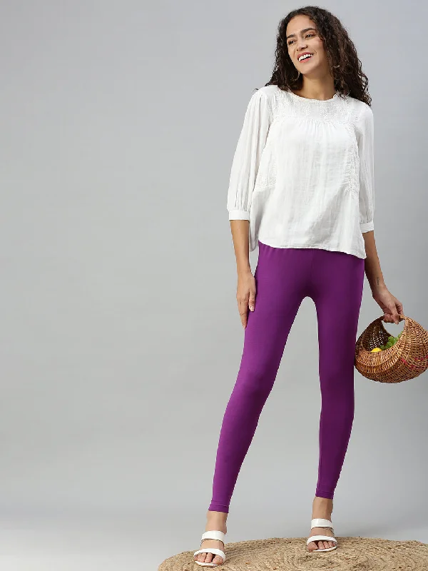 Ankle Leggings-Violet